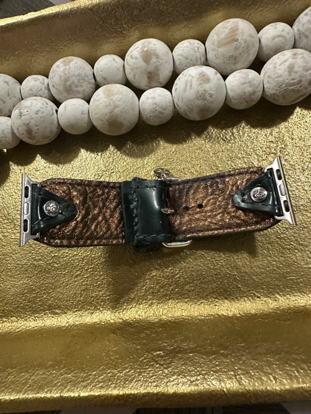 Louis Vuitton Vernis Leather Watch Strap Band - Size 2 small adapters - Picture 5 of 5